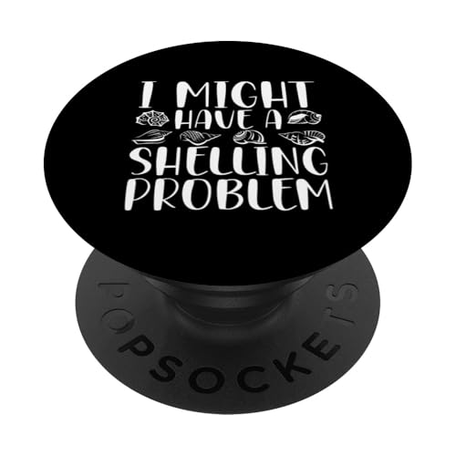 Cooles Muschel-Design für Männer und Frauen, Muschelsammler PopSockets Klebender PopGrip von Funny Seashell Gift Beach Conch