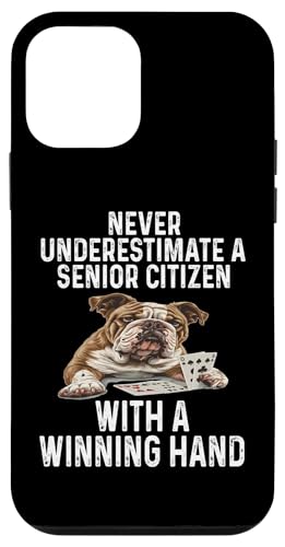 Hülle für iPhone 12 mini Unterschätzen Sie niemals einen Senioren mit einer gewinnenden Hand von Funny Senior Citizen Gifts