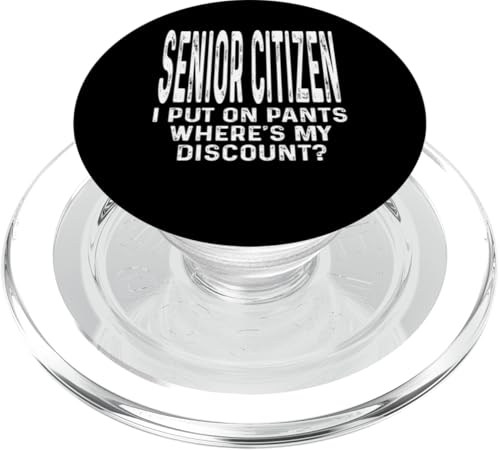 Seniorin Ich Zieh Hosen An Wo Ist Mein Rabatt Lustig PopSockets PopGrip für MagSafe von Funny Senior Citizen Gifts