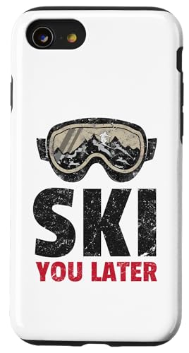 Hülle für iPhone SE (2020) / 7 / 8 Ski You Later Lustiger Skifahrer Cool Snowboarder Mountain Skifahren von Funny Skiers Ski Lovers Winter Sports Outfit By Mj