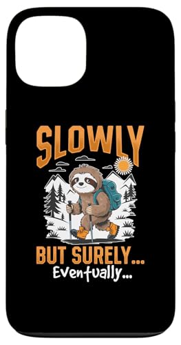 Hülle für iPhone 13 Faultier Wandern Berge Langsam aber sicher... schließlich! von Funny Sloth Hiking Graphics Co.