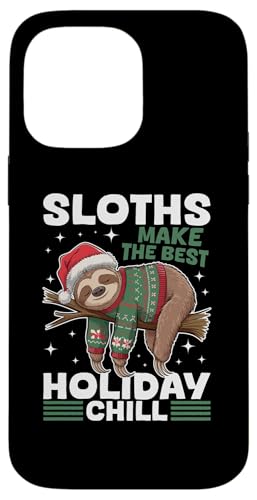 Hülle für iPhone 14 Pro Max Faultier Weihnachten Tier Faultiere machen die beste Urlaubskühlung! von Funny Sloth X-mas Graphics Co.