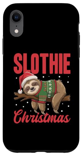 Hülle für iPhone XR Faultier Weihnachten Tier Faultier Weihnachten von Funny Sloth X-mas Graphics Co.