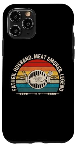 Hülle für iPhone 11 Pro Father Husband Meat Smoker Legend - Vintage Grillen Dad von Funny Smoke Meat Sayings for BBQ Chefs