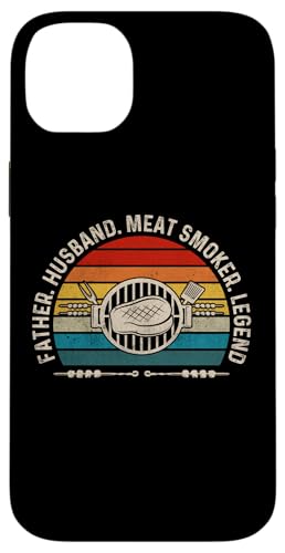 Hülle für iPhone 14 Plus Father Husband Meat Smoker Legend - Vintage Grillen Dad von Funny Smoke Meat Sayings for BBQ Chefs