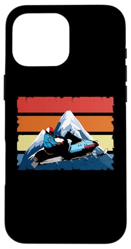 Hülle für iPhone 16 Pro Max Beste Schneemobil-Kunst für Männer und Frauen, Schneemobilfahren, Sportliebhaber von Funny Snowmobile Gift Snowmobiling Apparel