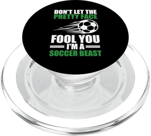 Bester Fußball für Frauen Teenager Mädchen Fußballliebhaber Spieler Sport PopSockets PopGrip für MagSafe von Funny Soccer Gift Soccer Player Sport