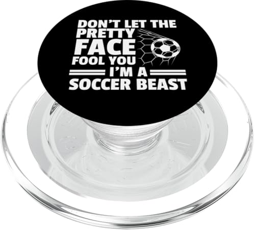 Bester Fußball für Frauen Teenager Mädchen Fußballliebhaber Spieler Sport PopSockets PopGrip für MagSafe von Funny Soccer Gift Soccer Player Sport