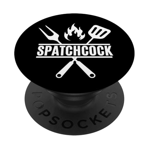 Spatchcock Minimalist Grill Vatertag PopSockets Klebender PopGrip von Funny Spatchcock Thanksgiving Turkey