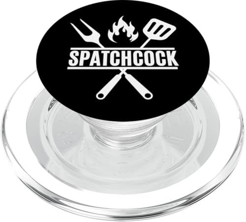 Spatchcock Minimalist Grill Vatertag PopSockets PopGrip für MagSafe von Funny Spatchcock Thanksgiving Turkey