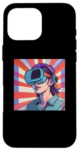 Hülle für iPhone 16 Pro Max Beste Virtual-Reality-Kunst für Männer Jungen Kinder VR Brille Gaming von Funny Spider Gift Tarantula Lover Apparel