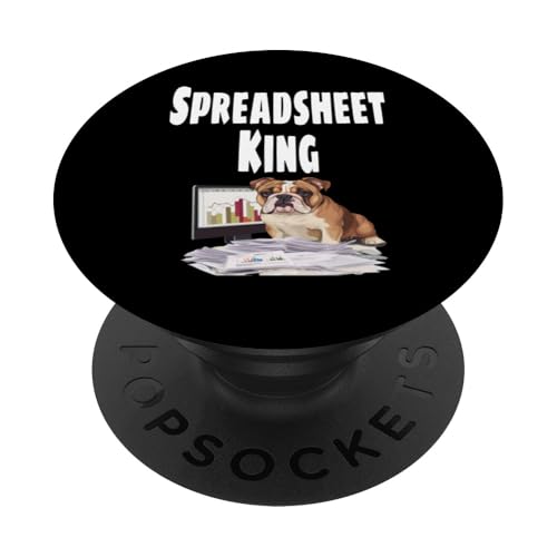 Lustiges Spreadsheet King Lover Data Analyst Number Geek PopSockets Klebender PopGrip von Funny Spreadsheet Nerd Gifts