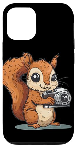 Hülle für iPhone 12/12 Pro Fotografie Eichhörnchen für einen niedlichen Stil von Funny Squirrel Camera Outfit