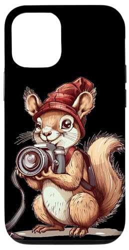 Hülle für iPhone 13 Kreativer Eichhörnchen-Fotograf für Naturbegeisterte von Funny Squirrel Camera Outfit