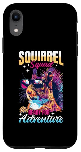 Hülle für iPhone XR Lustiges Eichhörnchen Tier Eichhörnchen Squad bereit für Abenteuer von Funny Squirrel Lover Graphics Co.