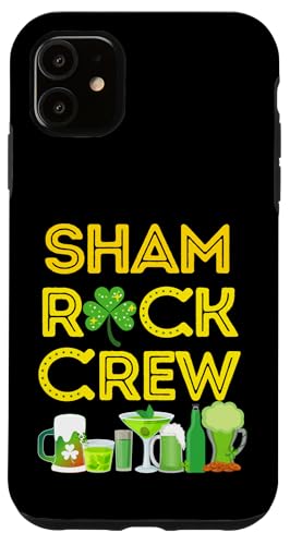 Kleeblatt Crew Leprechaun Green Hat Shamrocks Bier Goldmünzen Hülle für iPhone 11 von Funny St Patricks Day Adult Men Women Shots Gifts