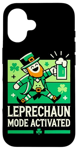 Leprechaun Mode Aktiviert St Patricks day Feier Hülle für iPhone 16 von Funny St. Patrick's day streetwear party design