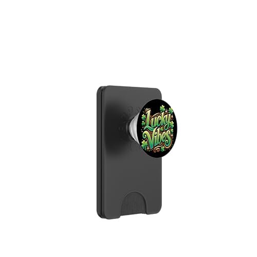 Lucky Vibes St. Patrick's Day Kleeblätter Vibes PopSockets PopWallet für MagSafe von Funny St. Patrick's day streetwear party design