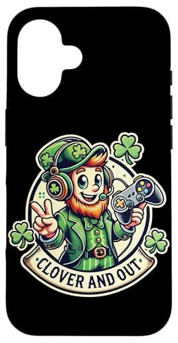 St Patricks Day Clover And Out Gaming Spaß Leprechaun Hülle für iPhone 16 von Funny St. Patrick's day streetwear party design