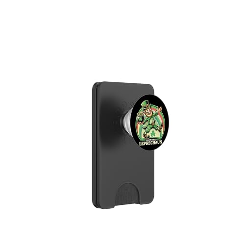 St. Patrick's Day Lustiger Part-Time Leprechaun PopSockets PopWallet für MagSafe von Funny St. Patrick's day streetwear party design