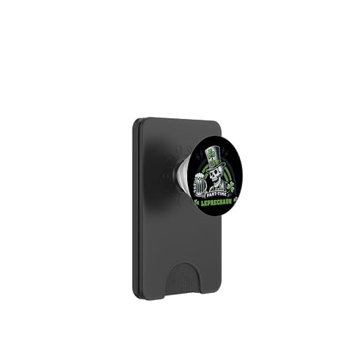 St. Patrick's Day Part-Time Leprechaun Skelett PopSockets PopWallet für MagSafe von Funny St. Patrick's day streetwear party design