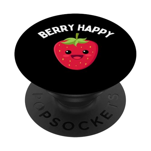 Cooles Erdbeer-Design für Männer und Frauen, Erdbeer-Fruchtliebhaber PopSockets Klebender PopGrip von Funny Strawberry Gift Fruit Apparel