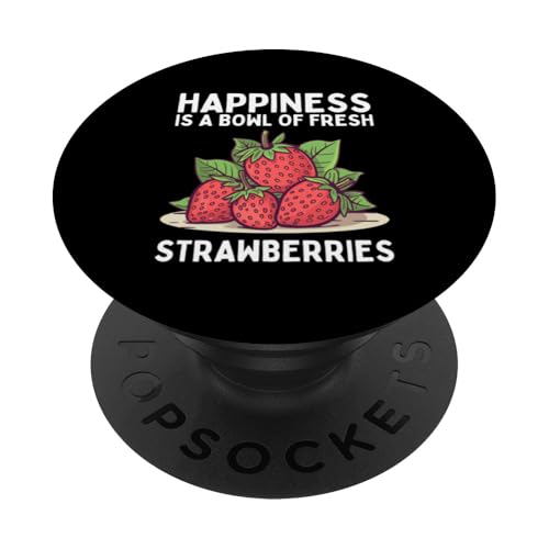 Cooles Erdbeer-Design für Männer und Frauen, Erdbeer-Fruchtliebhaber PopSockets Klebender PopGrip von Funny Strawberry Gift Fruit Apparel