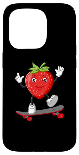 Hülle für iPhone 15 Pro Cooles Erdbeer-Design für Männer und Frauen, Erdbeer-Fruchtliebhaber von Funny Strawberry Gift Fruit Apparel