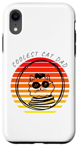 Hülle für iPhone XR Coolest Cat Dad, freche Katze, Hund, Französisch, Hund, Haustier von Funny Summer