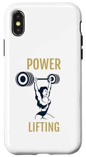 Powerlifting Frau, Gewichte, Kraft, Fitnessstudio, schwer zu stoppen Hülle für iPhone X/XS von Funny Summer