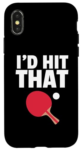 Hülle für iPhone X/XS Bestes Tischtennis-Design für Männer und Frauen, Spiele-Ping-Pong-Liebhaber von Funny Table Tennis Gift Ping Pong Lover Sport