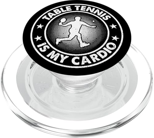 Tischtennis ist mein Cardio – lustiges Tischtennis-Ping-Pong PopSockets PopGrip für MagSafe von Funny Table Tennis Quotes