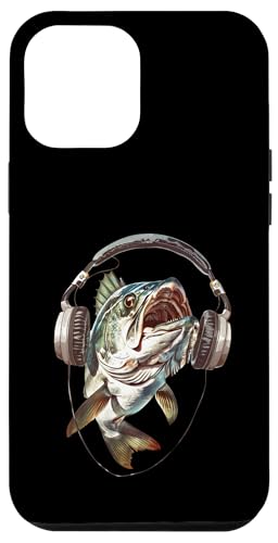 Hülle für iPhone 12 Pro Max Tarpon Kopfhörer von Funny Tarpon Headphones Design