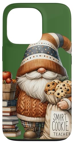 Hülle für iPhone 13 Pro Christmas Teacher Gnome For Women Men With Cookies For Xmas von Funny Teacher Gifts For Men And Women With Gnomes