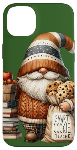 Hülle für iPhone 14 Plus Christmas Teacher Gnome For Women Men With Cookies For Xmas von Funny Teacher Gifts For Men And Women With Gnomes