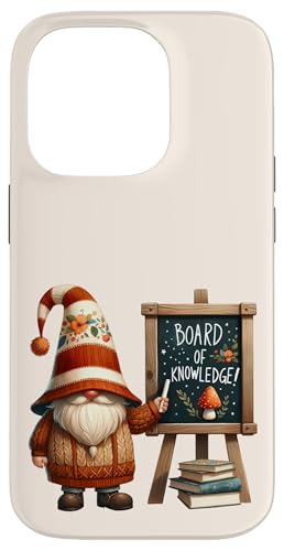 Hülle für iPhone 14 Pro Teacher Gnome With School Board Of Knowledge For New Teacher von Funny Teacher Gifts For Men And Women With Gnomes