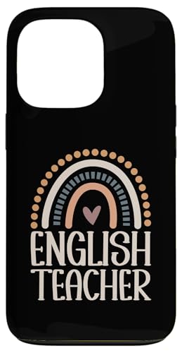 Hülle für iPhone 13 Pro Englisch Lehrer Boho Regenbogen Englisch Lehrer von Funny Teacher Gifts