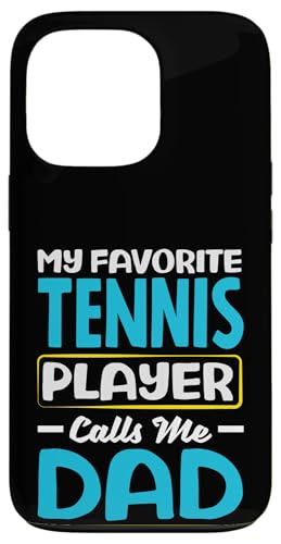 Hülle für iPhone 13 Pro Mein Lieblings-Tennisspieler nennt mich Papa von Funny Tennis Apparel & Gifts for Players & Fans