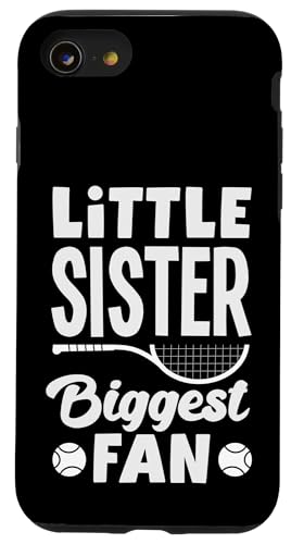 Hülle für iPhone SE (2020) / 7 / 8 Die kleine Schwester, größter Fan, Tennis, Liebe von Funny Tennis Apparel & Gifts for Players & Fans