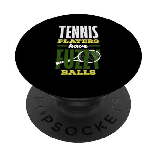 Tennisspieler haben flauschige Bälle Spaß Humor PopSockets Klebender PopGrip von Funny Tennis Apparel & Gifts for Players & Fans