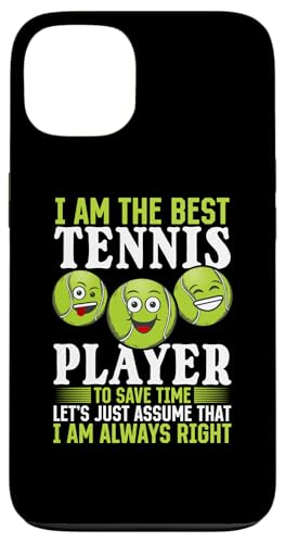 Hülle für iPhone 13 Lustige Tennissprüche - Ich bin der beste Tennisspieler von Funny Tennis Quotes Tennis Player