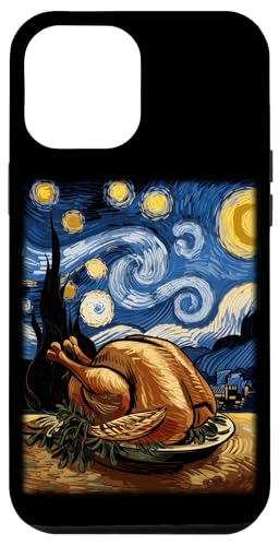 Hülle für iPhone 12 Pro Max Thanksgiving Truthahn Van Gogh Sternennacht Türkei Tag von Funny Thanksgiving Boys Girls Men Women Tees Gifts