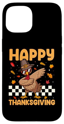 Hülle für iPhone 15 Funny Turkey Thanksgiving Dabbing Turkey Happy Thanksgiving von Funny Thanksgiving Turkey Tee Store