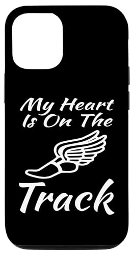 Hülle für iPhone 14 Pro Mein Herz ist auf der Leichtathletik Star Runner Track Field von Funny Track & Field Gifts