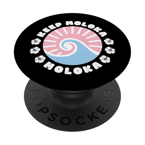 Behalte Molokai Molokai Hawaii Hawaii Hawaii-freundliche Insel PopSockets mit austauschbarem PopGrip von Funny Travel Holiday Souvenirs Gifts