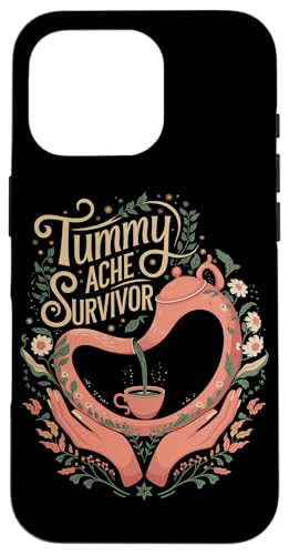 Überlebender Bauchschmerzen Überlebende Hülle für iPhone 16 Pro von Funny Tummy Ache Survivor Gifts for Women and Men