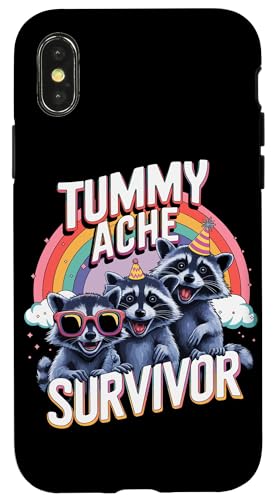 Überlebender für Bauchschmerzen und Bauchschmerzen Hülle für iPhone X/XS von Funny Tummy Ache Survivor Gifts for Women and Men