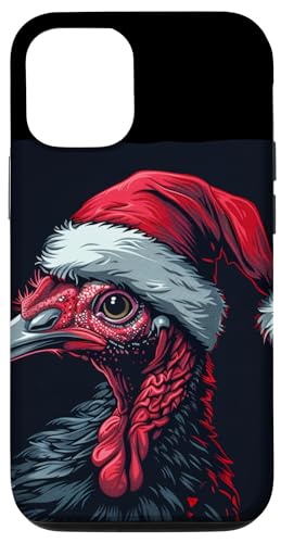 Hülle für iPhone 13 Lustiges Geflügel mit festlichem Kostüm für Jungen und Mädchen von Funny Turkey with Christmas Hat Outfit