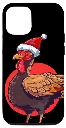 Hülle für iPhone 15 Pro Truthahn mit Nikolausmütze Kostüm für Jungen und Mädchen von Funny Turkey with Christmas Hat Outfit