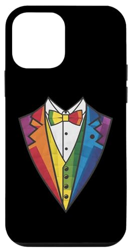 Hülle für iPhone 12 mini Kleinkind Smoking Kostüm für Jungen, Kinder, Männer, niedlicher Regenbogen-Smoking von Funny Tuxedo Parties Wedding Prom Batchelor Design